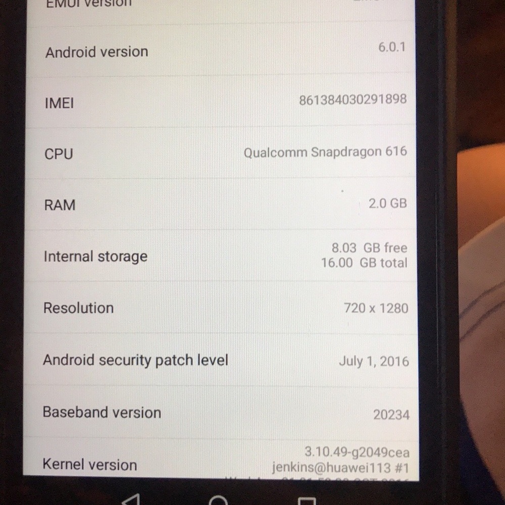 AT&T prepaid Huawei Android phone